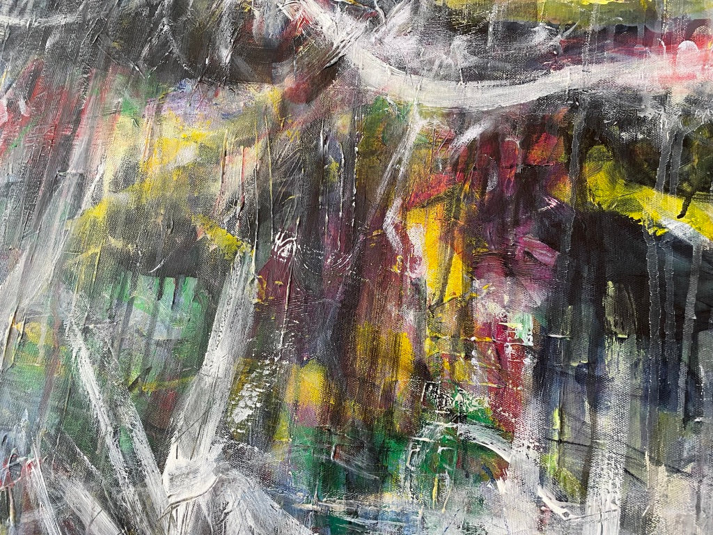 Large Painting - Artist Against the Algorithm