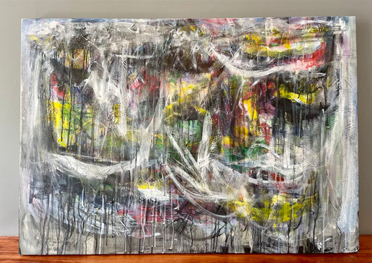 Large Painting - Artist Against the Algorithm